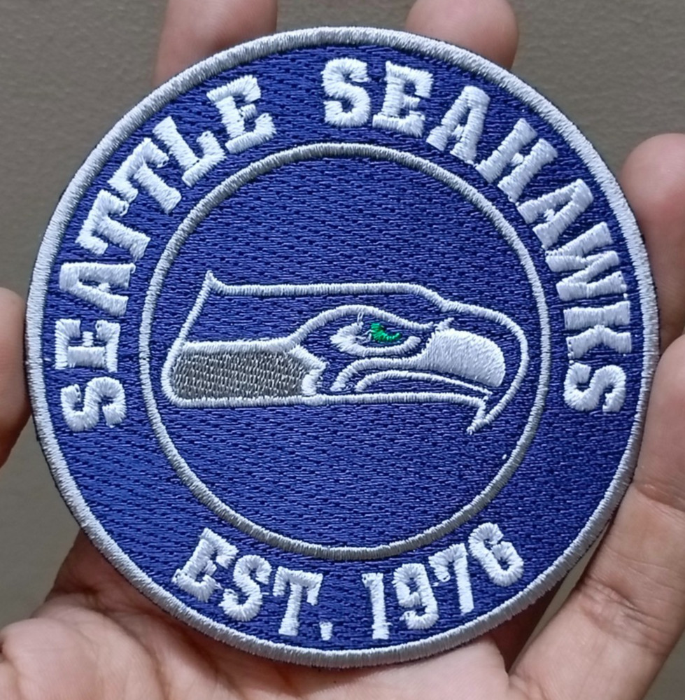 Seattle Seahawks NFL Team Logo Iron On Patch - Sew Patch - Embroidered Patch