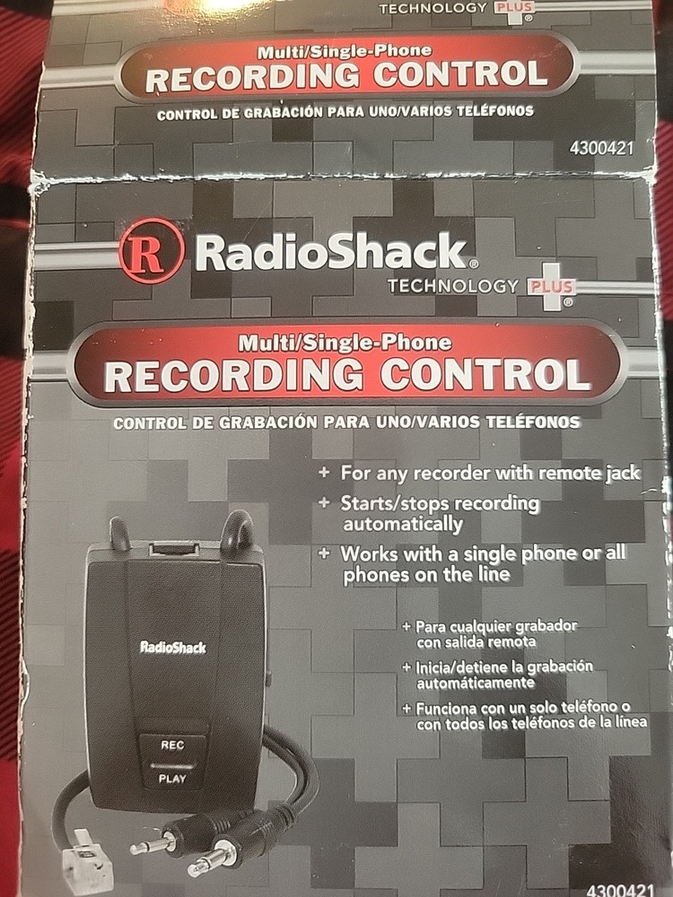 RadioShack Multi/Single Phone Recording Control  4300421