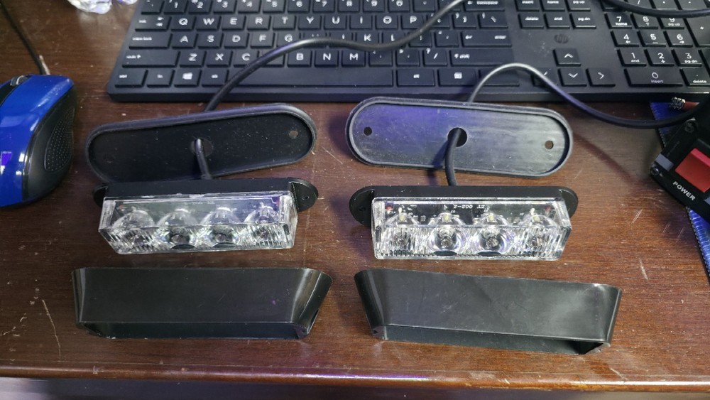 (x2) Xprite 52025-G2-W White LED Strobe Lights