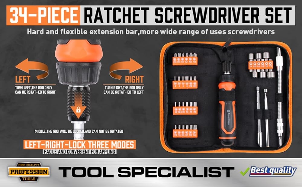 artisan Multi-bit Screwdriver Set Tool All in One, Portable