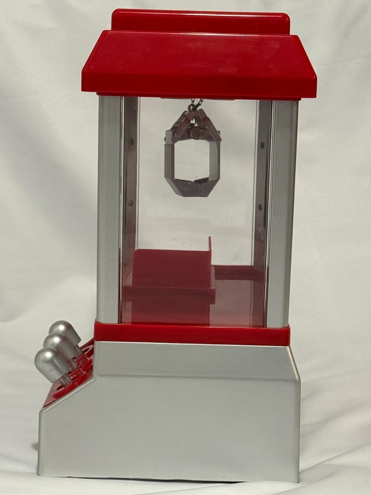 Candy Grabber Mini Claw Machine Arcade Toy – Red/Silver – Tested & Works