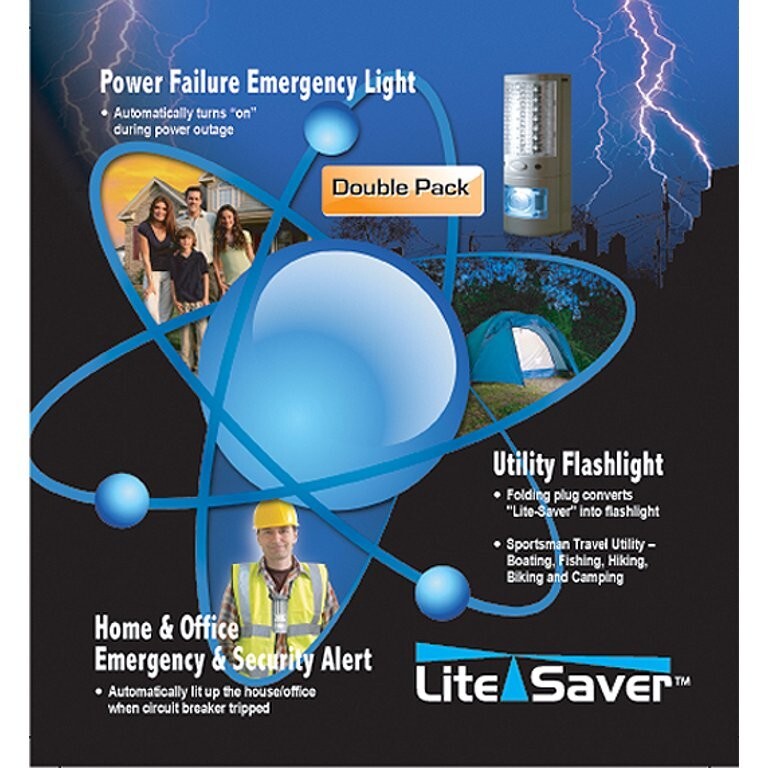 Plug In Emergency Light - Power Failure Flashlight - Night Light - Single White