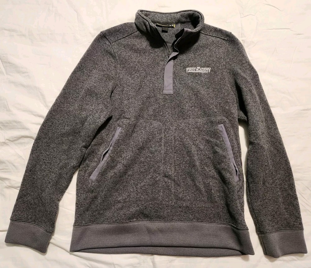 Men's Under Armour Pullover Jacket Loose Gray Size Medium M Cold Gear