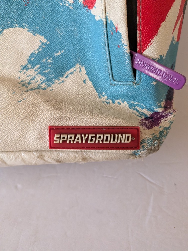 Sprayground Java Shark Jazz Cup Backpack 2018 Release Limited Edition Flawed