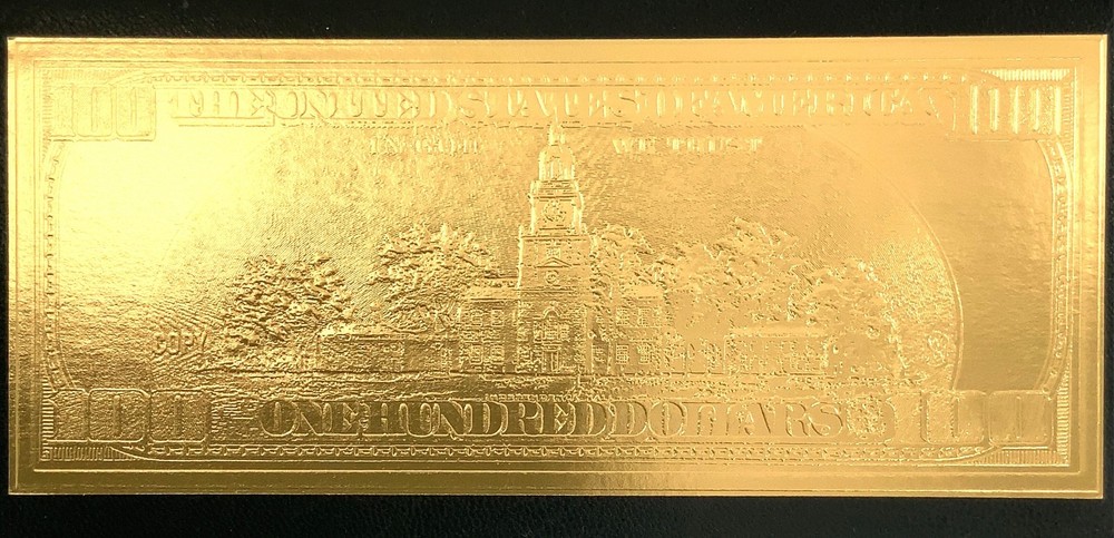 The Washington Mint $100 Gold Foil Note