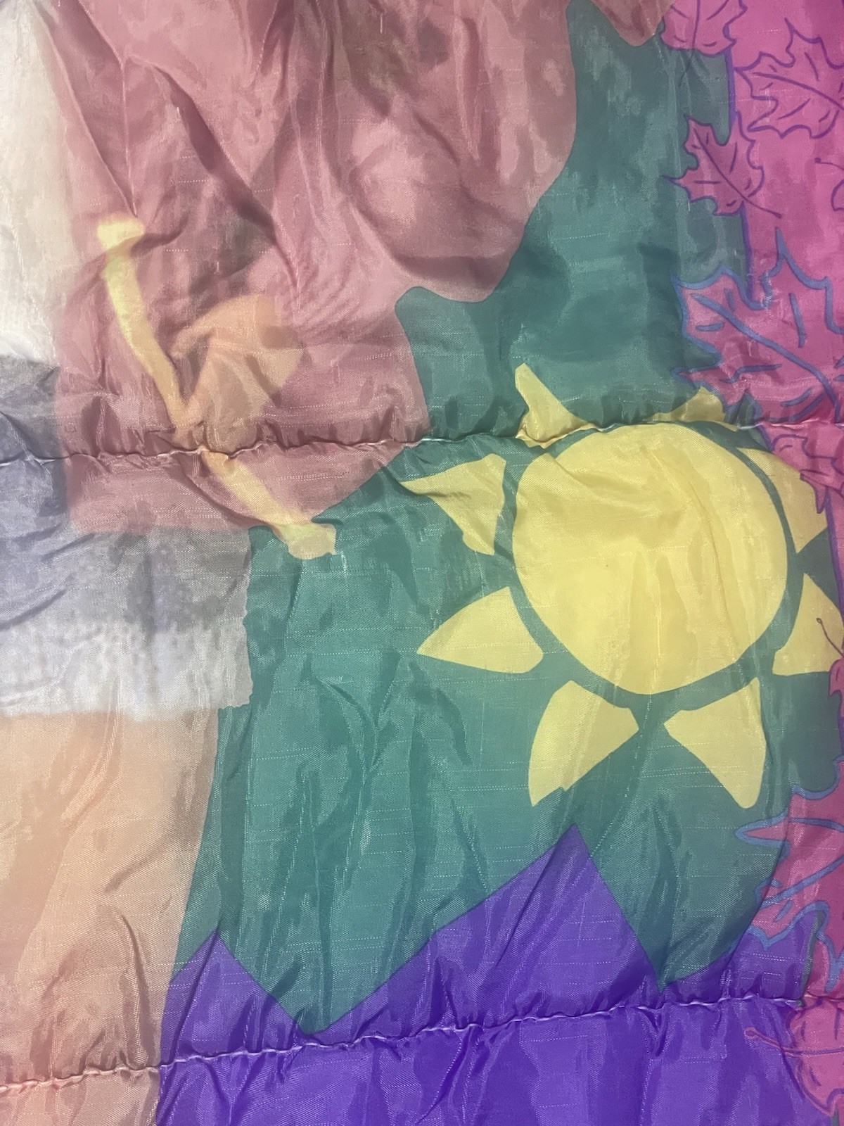 BARBIE For Girls Sleeping Bag 1994 FABRIC ONLY READ Vintage Mattel 55”L x 27”W