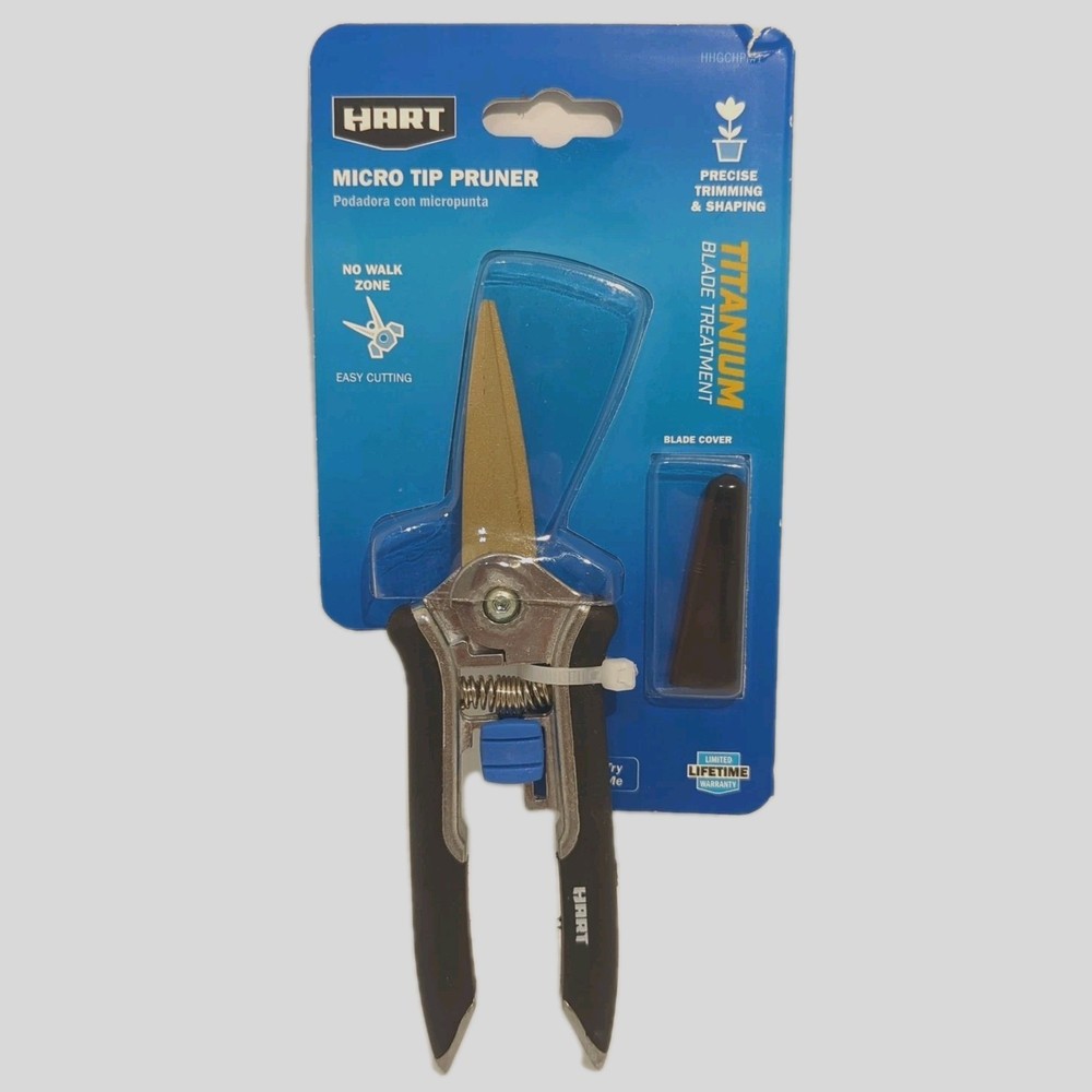 HART 5/8" Bypass Pruner & Micro Tip Pruner 2 Pack Titanium Blade Treatment
