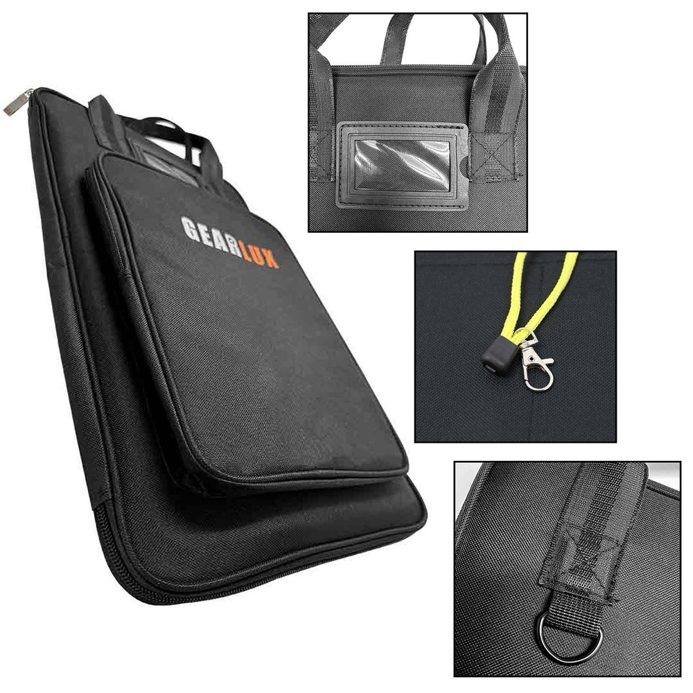 Gearlux 12-Pair Drumstick Bag with 10mm Padding