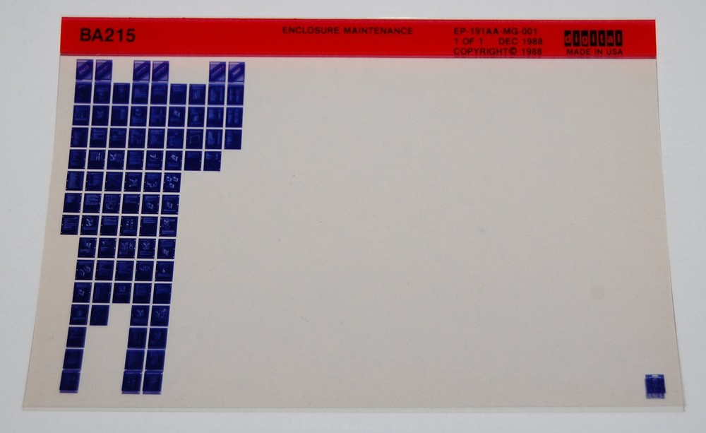 DEC BA215 Enclosure Maintenance, Microfiche