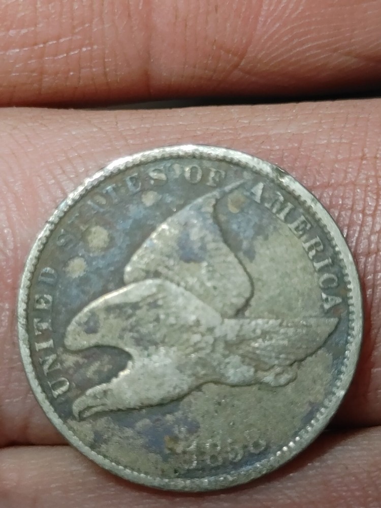 1858 S/L Flying Eagle One Cent Penny