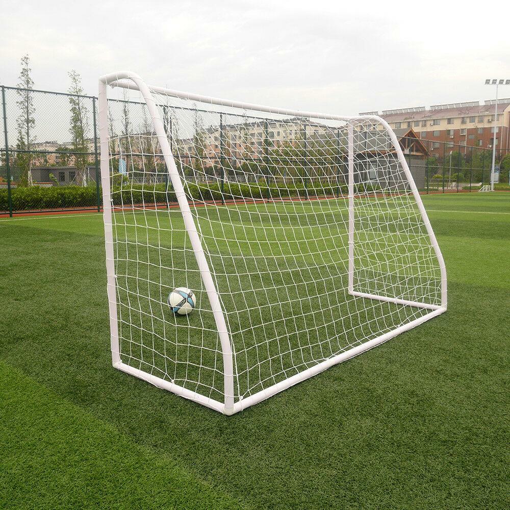 8' x 5' Soccer Goal With Net Strong Straps Anchor Large Soccer Goal Sports