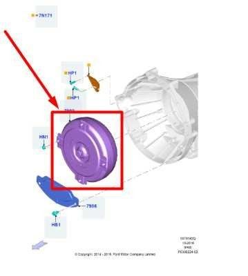 15-20 Ford F150 3.5L 4x4 6-Speed Auto Transmission Torque Converter FL3Z-7902-A