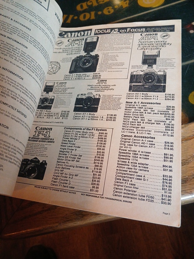 VINTAGE HONEST ABE'S FOCUS ELECTRONICS ELECTRONICS CATALOG