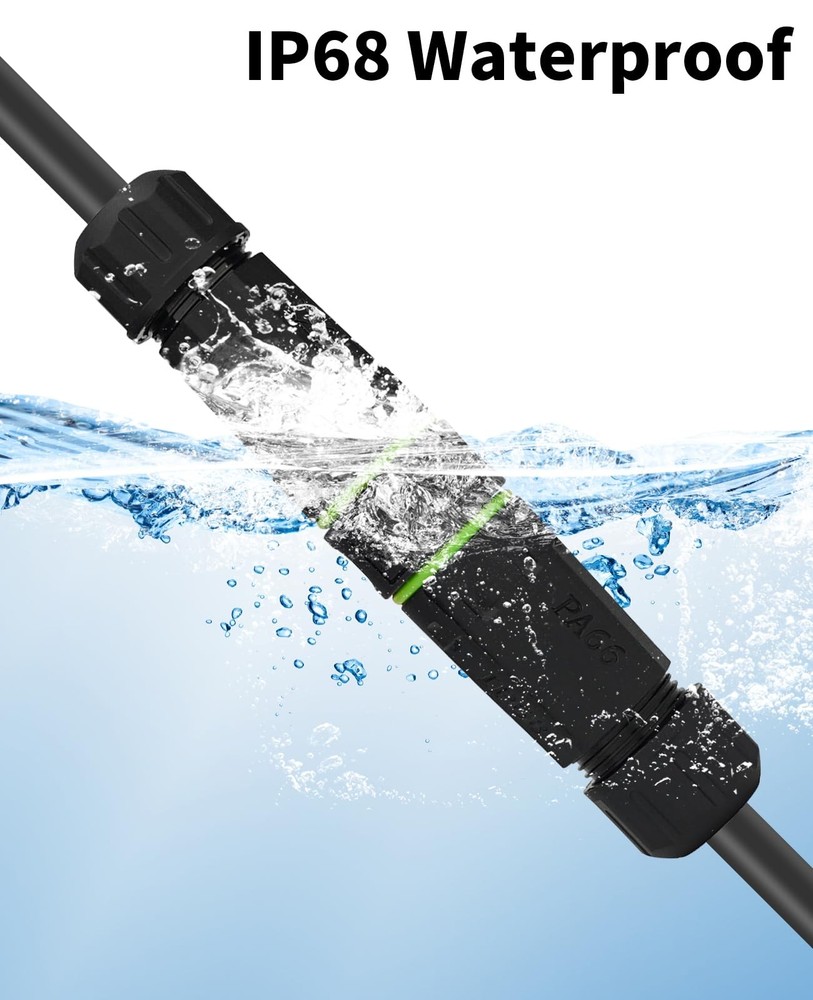 Poyiccot Waterproof USB C Connector 10Gbps, C Data Connector,...