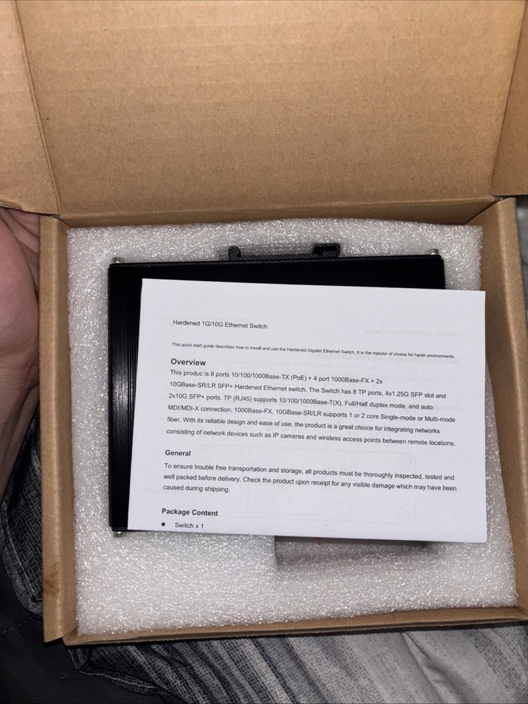 Hardened 1g/10g Ethernet Switch