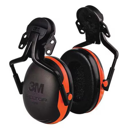 3M X1p5e Peltor X1 Hard Hat Mounted Ear Muffs, 21 Db Nrr, Passive, Orange