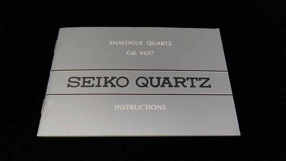 SEIKO Analogue Quartz Watch Instructions Cal.v657