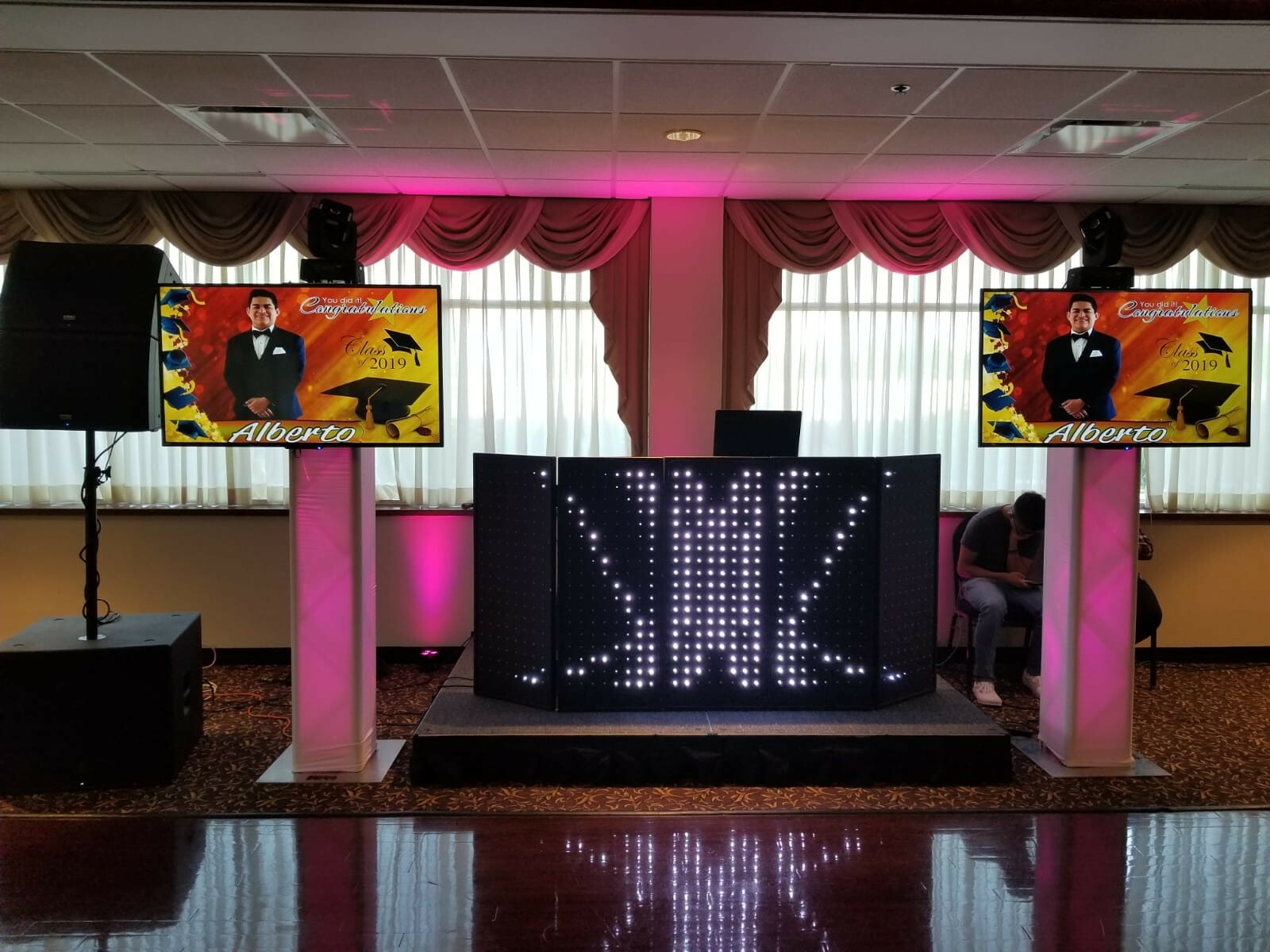 LED Pixel DJ Booth/ Facade Panels, 4 Detachable Interactive Panels