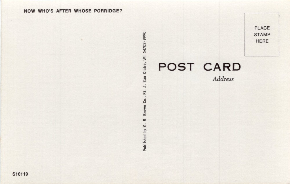 NOW WHO'S AFTER WHOSE PORRIDGE? - PC3195