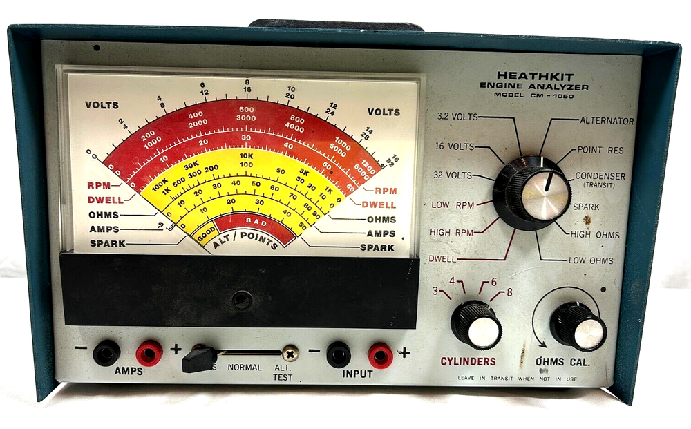 Vintage HEATHKIT ENGINE ANALYZER Model CM-1050 ~ Untested ~ Sold AS IS T63