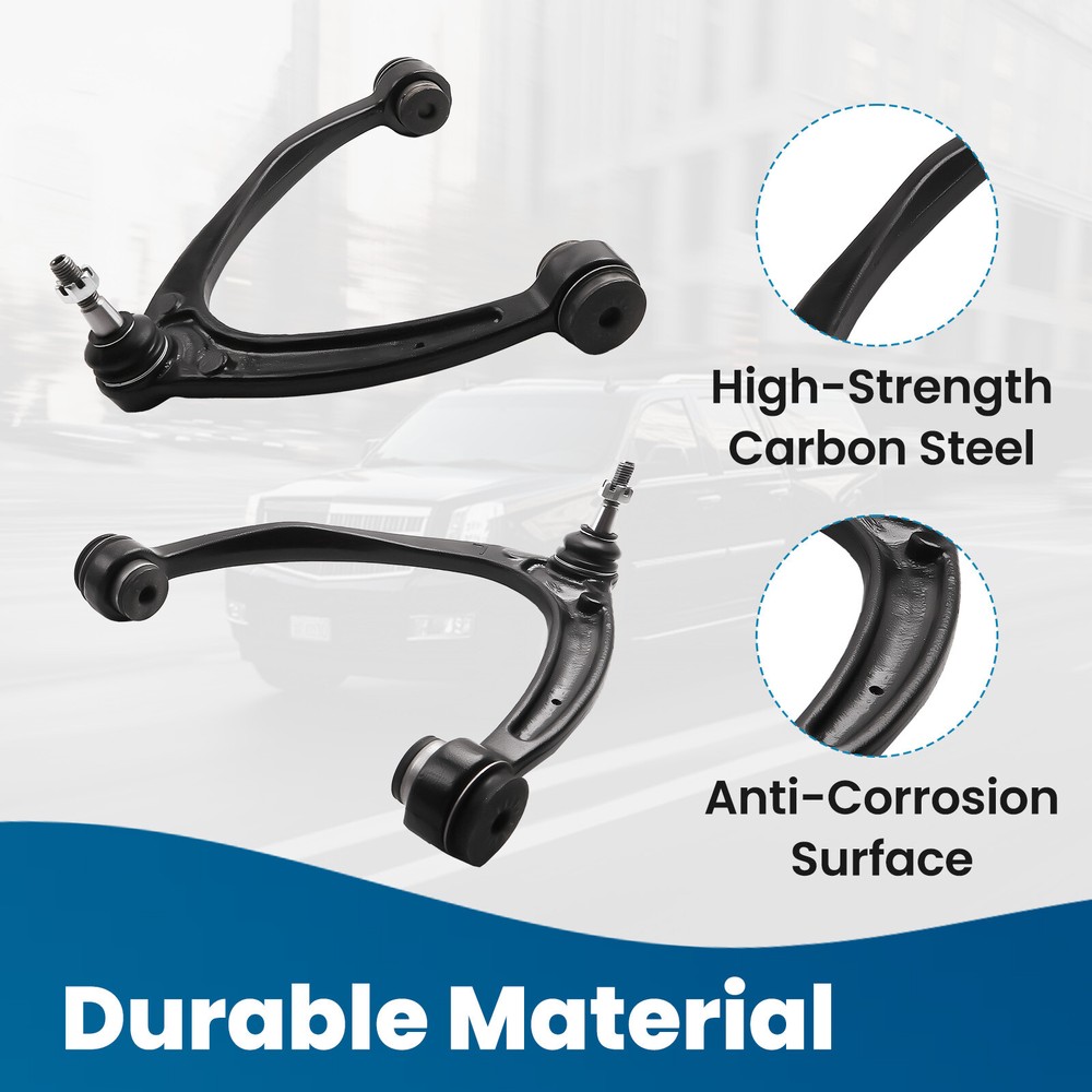 4x Front Upper Lower Control Arms for 2007-2014 2015 Chevy Silverado Sierra 1500