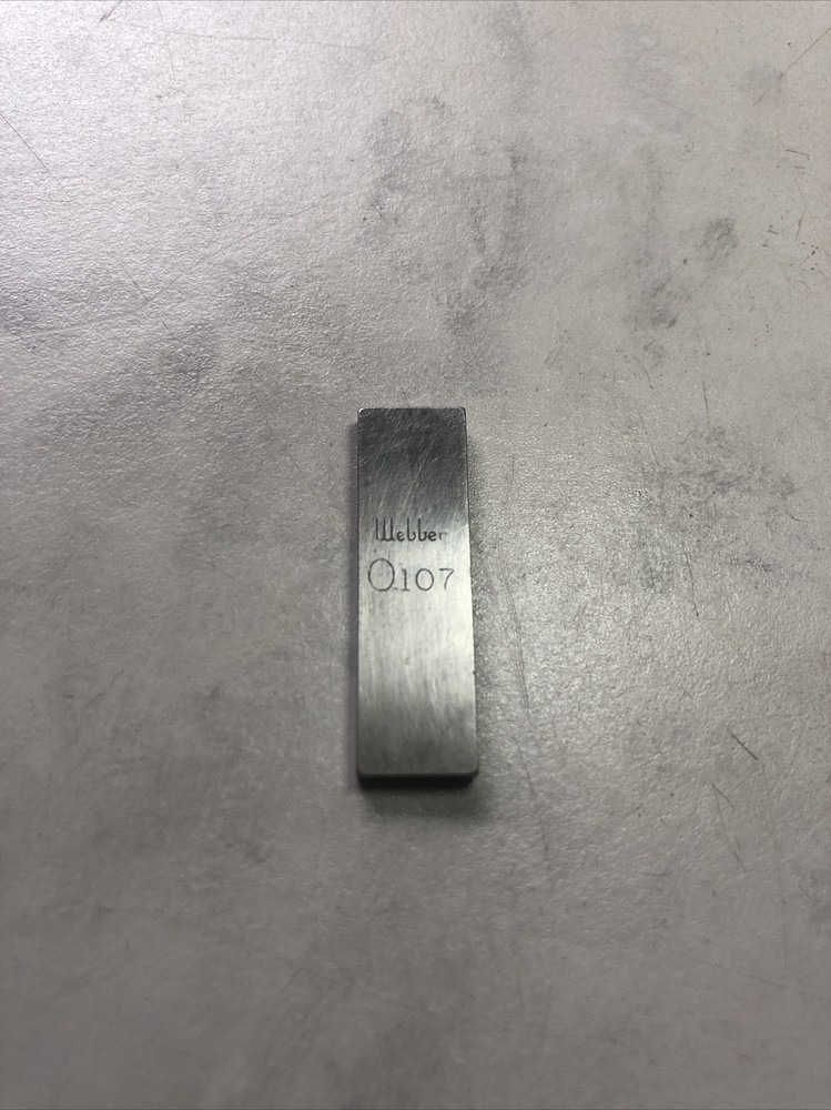 Webber .107” Gage Block