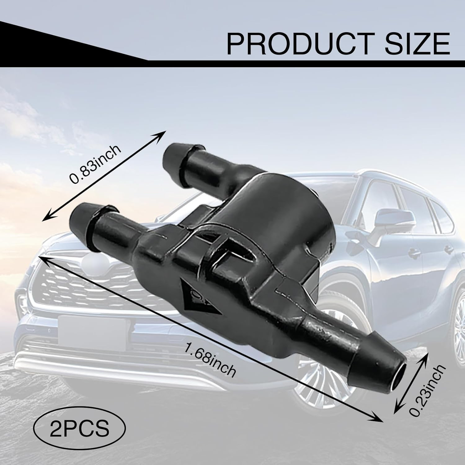 2Pcs Car Windshield Wiper Washer Check Valve For Toyota Lexus 8532128020 NEW