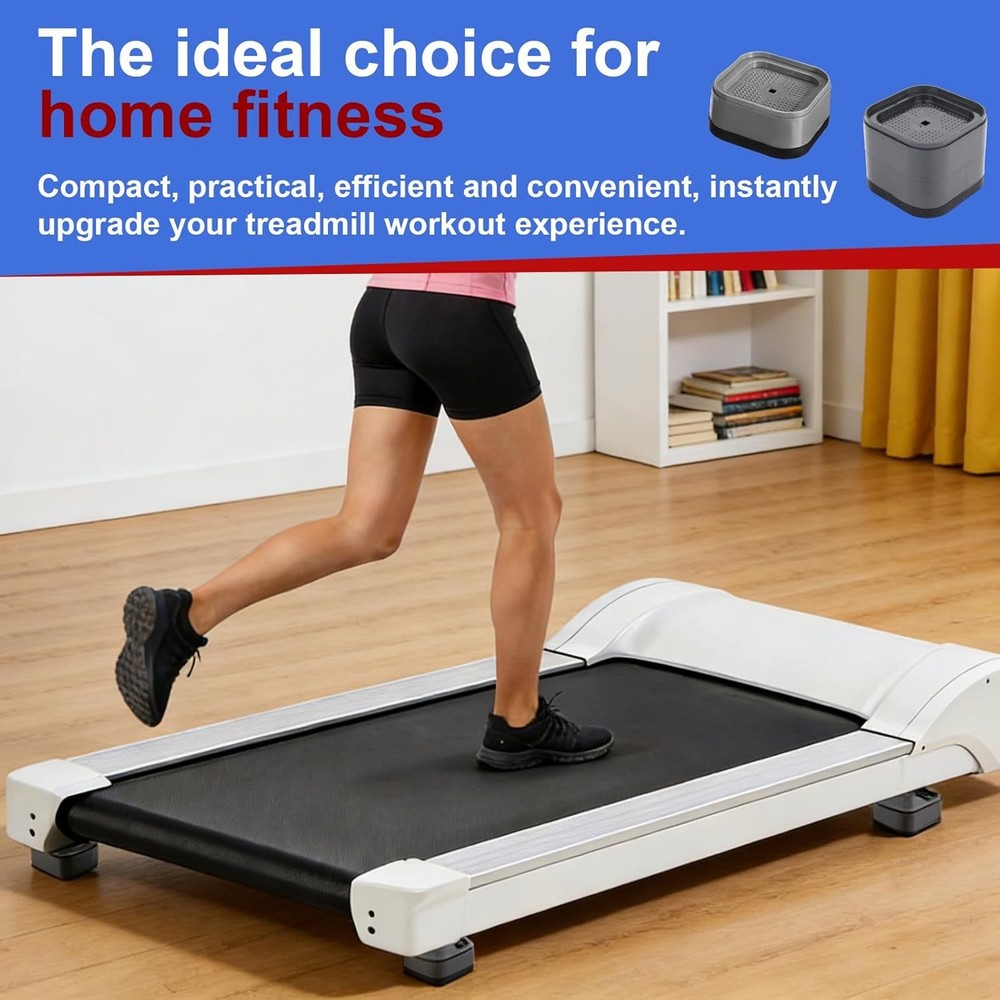 4pcs Treadmill Incline Riser Blocks, Walking Stackable Height Adjustable Incline