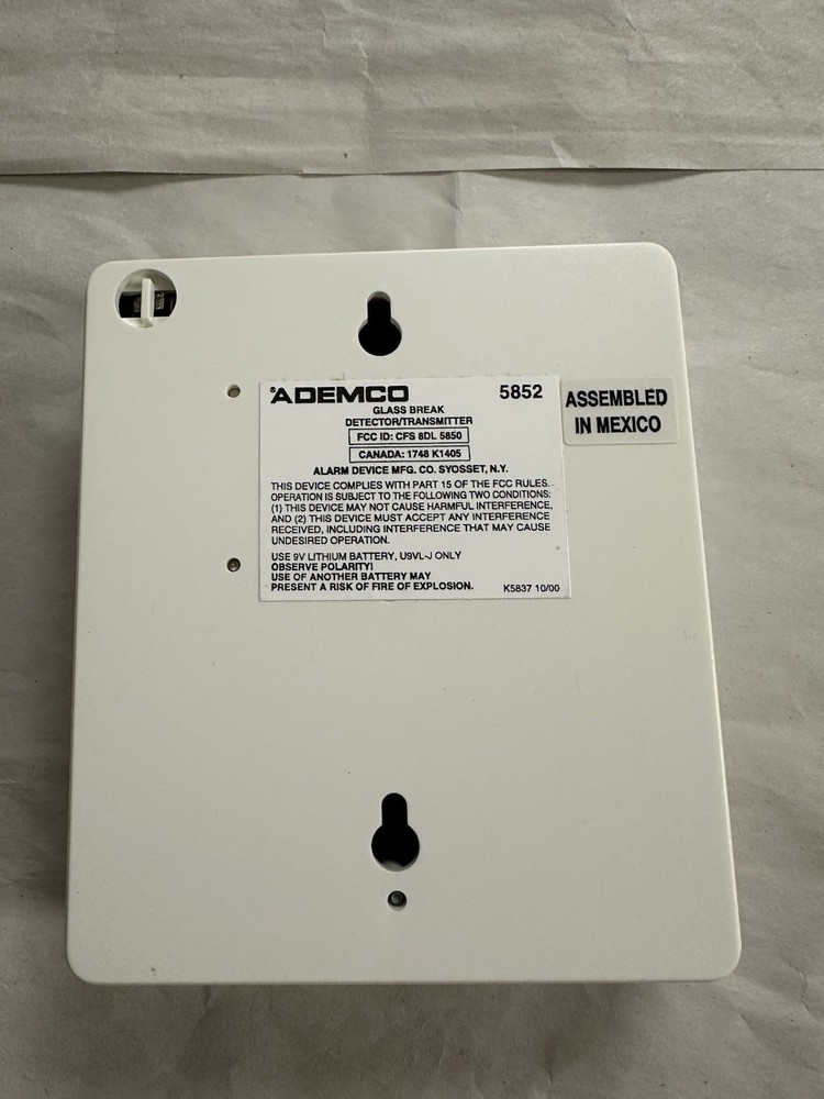 NEW Ademco 5852 Wireless Glassbreak Sensor w/Transmitter