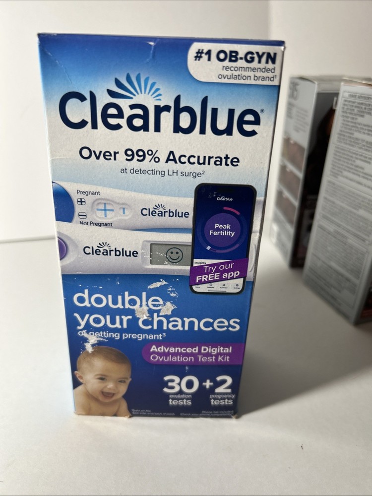 Clearblue Advanced Digital Ovulation Test Kit - (30 + 2) Tests Expire 4/2027