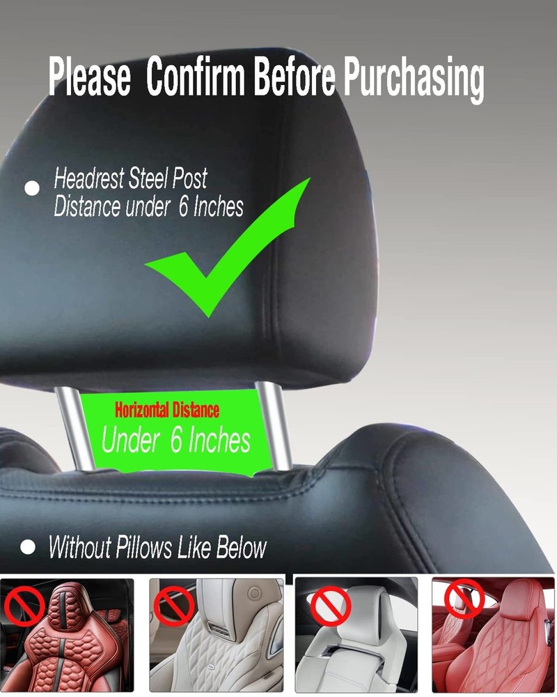 INNOMAX Adjustable Long Arm Tablet Mount, Backseat iPad Holder, 5"-12.5" Devi...