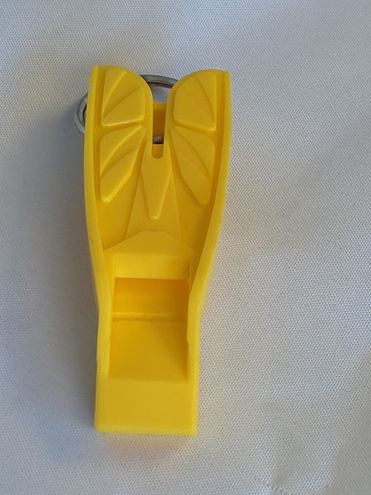 split fin scuba whistle , Yellow , Safety whistle