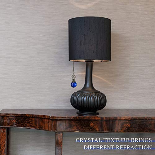 Ceiling Fan Pull Chains Crystal Light Fan Pull Chain Pendant with Ball 4 Blue