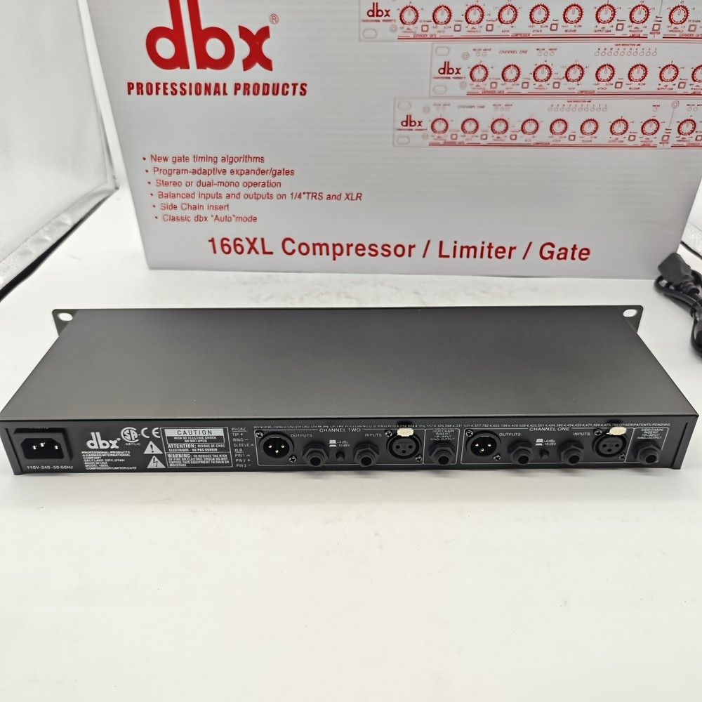 DBX 166XL Compressor Limiter/Gate Effects DSP Processor US Stock