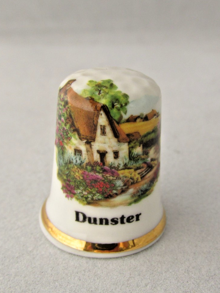 Bone China Thimbles x 6 Birds etc