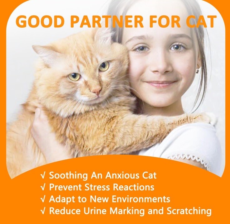 Cat Calming Diffuser Anxiety Relief Cat Pheromones Calming Diffuser 2-in-1 30 Da