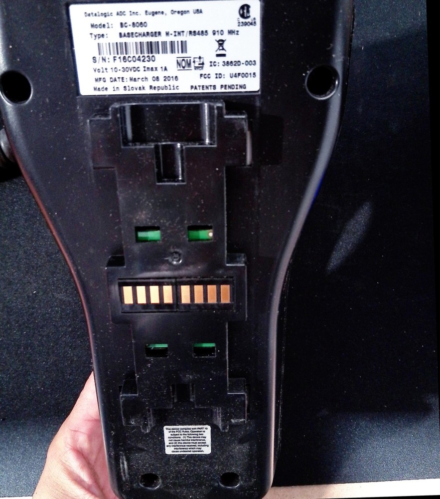 Datalogic PowerScan M8300 Barcode Scanner with BC-8030 Cradle & USB Cable USED