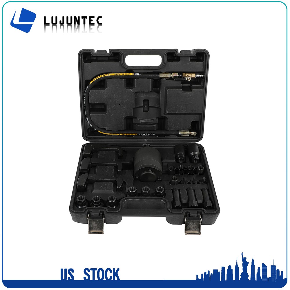24PCS Pneumatic Puller Set Extractor Tool Kit For Diesel Injectors Removal New