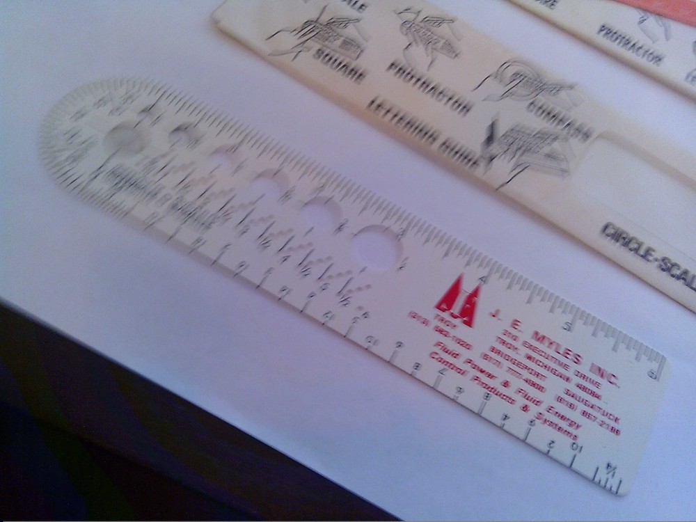 TWO !! Shaw-Barton Circle Scale Promotional Tools