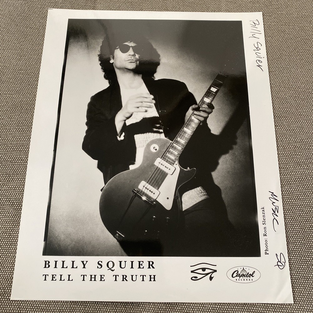 Billy Squire Press Photo 8x10”. See Description.