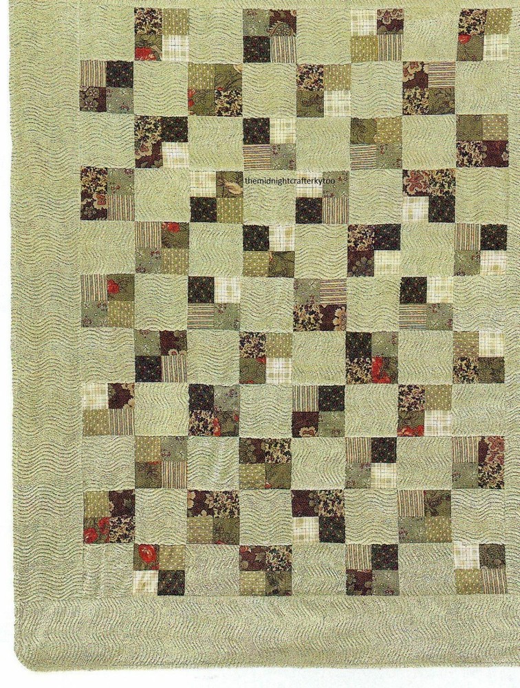 Chenille Snuggle Quilt Quilt Pattern Pieced LP