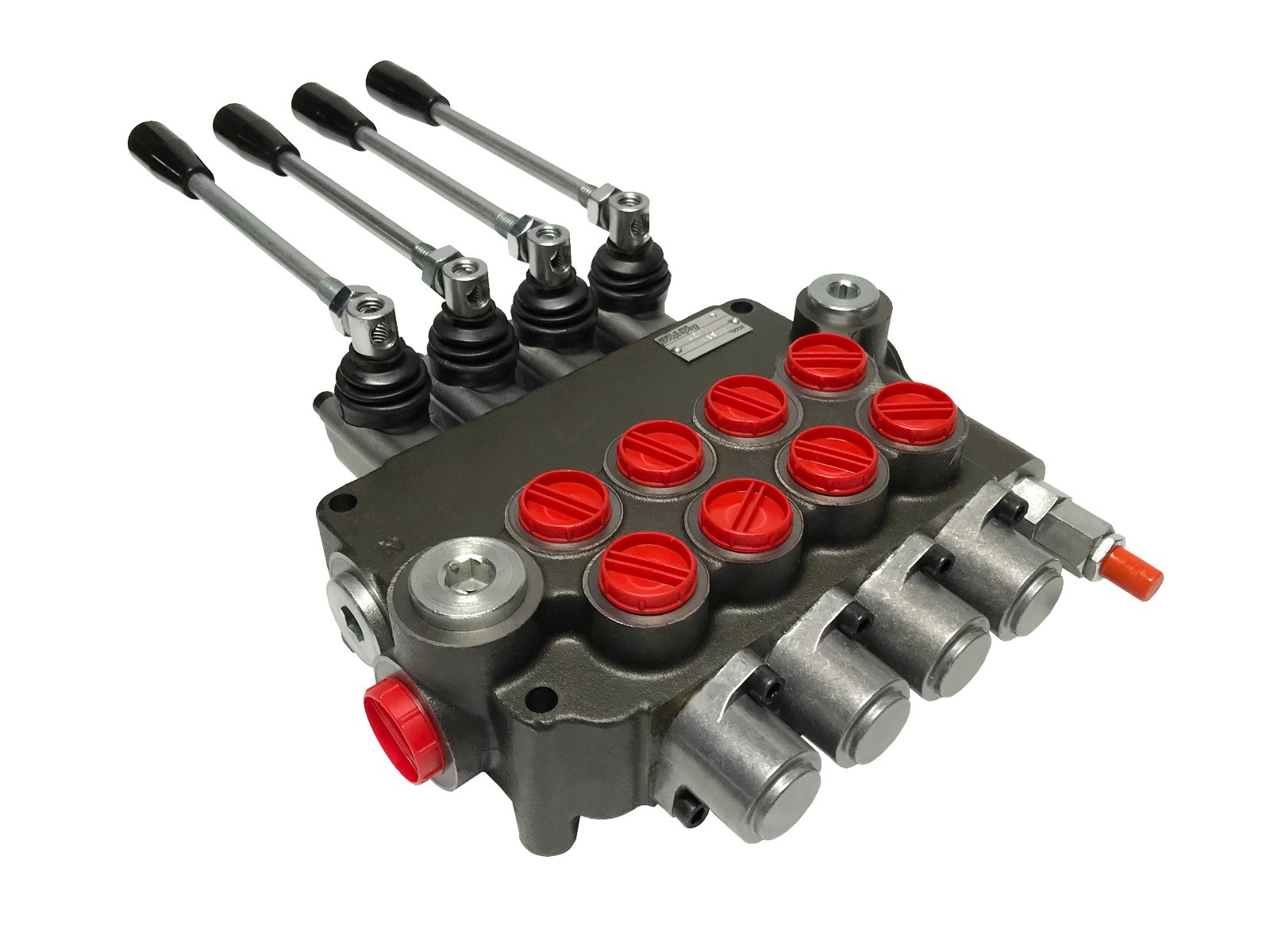 4 Spool Hydraulic Directional Control Valve Open Center 21 GPM 3600 PSI NEW!