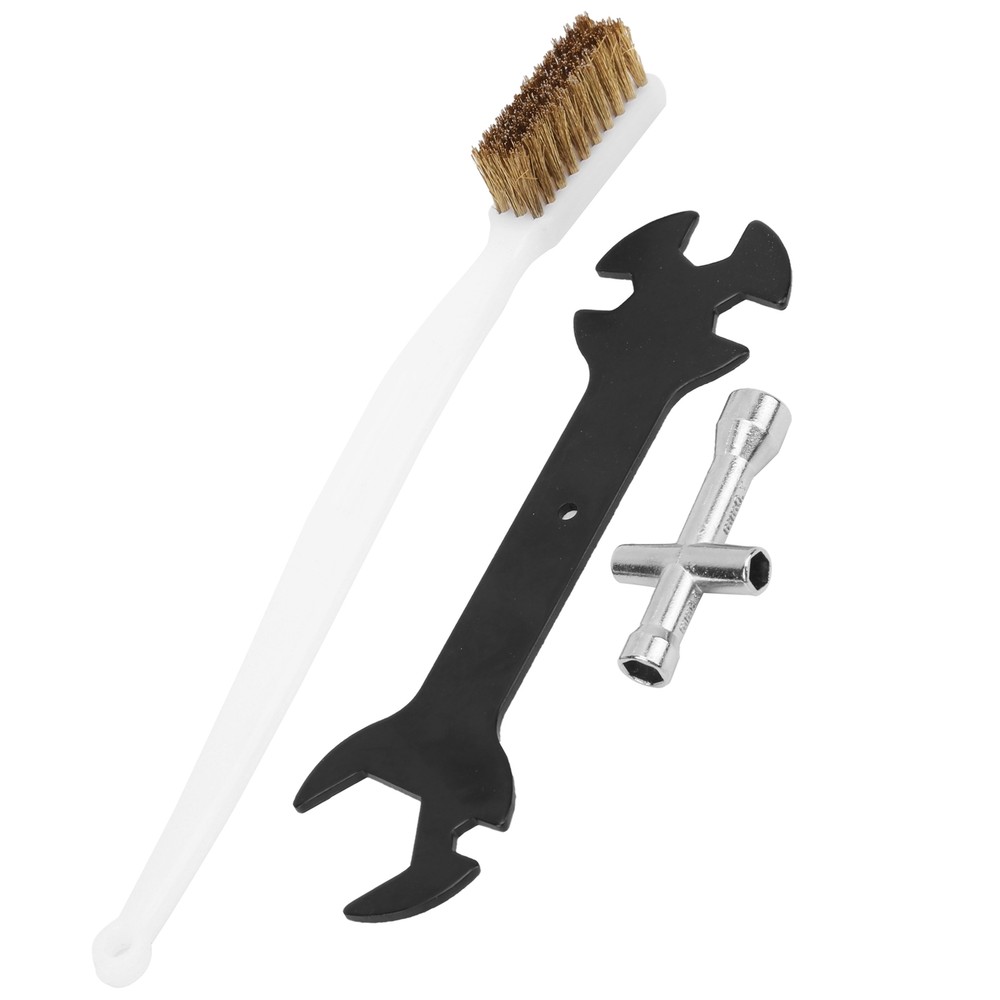 3Pcs 3D Printer Cleaning Tool Set Wrench + Mini Socket + Nozzle Brush Kit