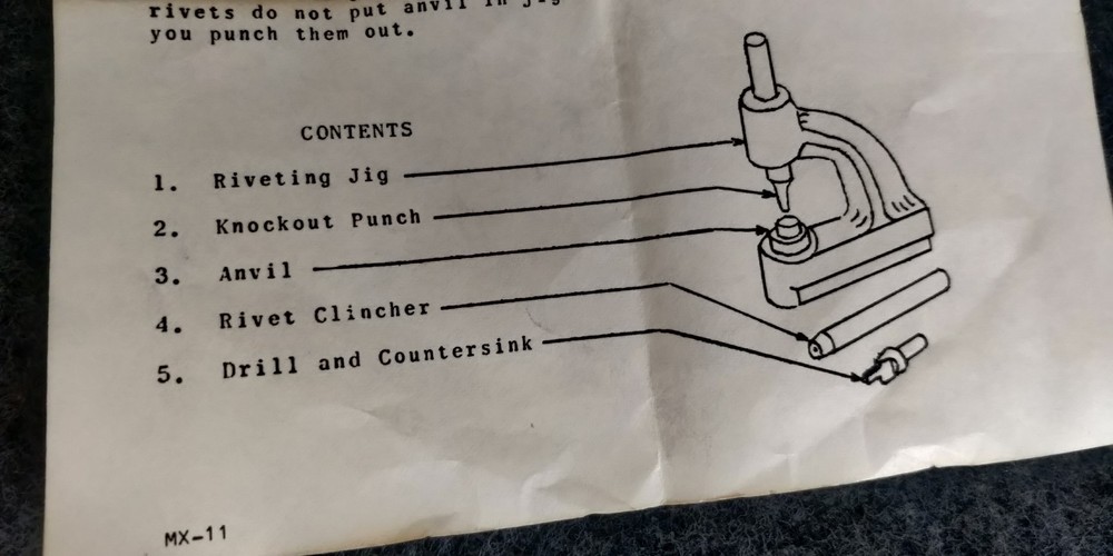 Indestro Brake Lining And General Riveting Set #824