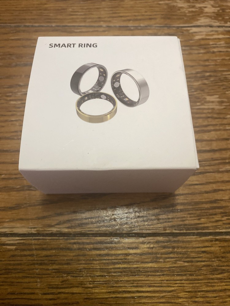 Smart Ring, Size 10 Black, Charging Cable, Case, And User Guide Included