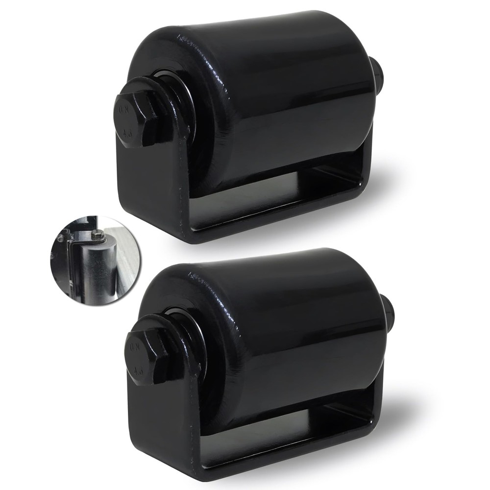 2Pack Slide Gate Guide Roller with Post Welded Bracket, Heavy Duty Sealed Bea...