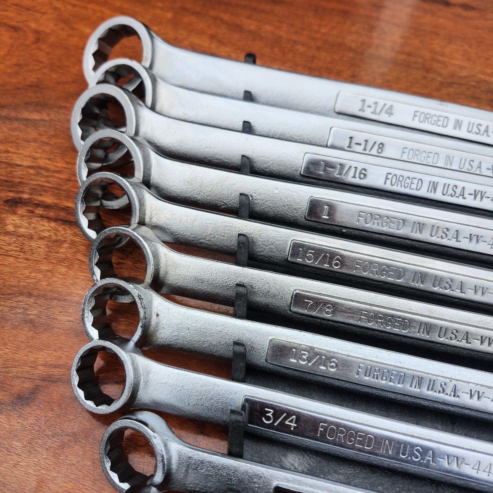 Craftsman SAE Combination Wrench Set USA 12 Pt 1/4" -1- 1/4" 17 Tools All VV Ser