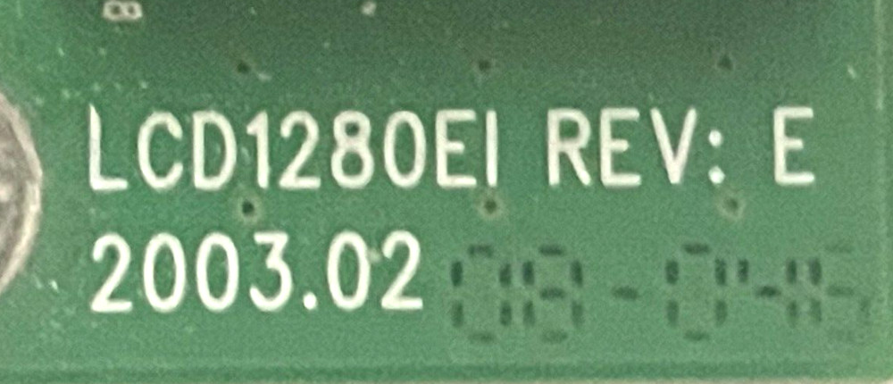 Generic LCD1280EI REV. E Circuit Board LCD1280EI-A-KM / 2EI3-0589