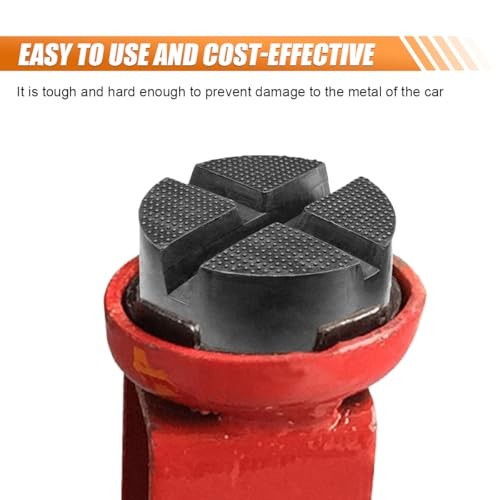 Rubber Cross Slotted Jack Adapter, Disk Frame Rail Protector, Anti Slip 1PC