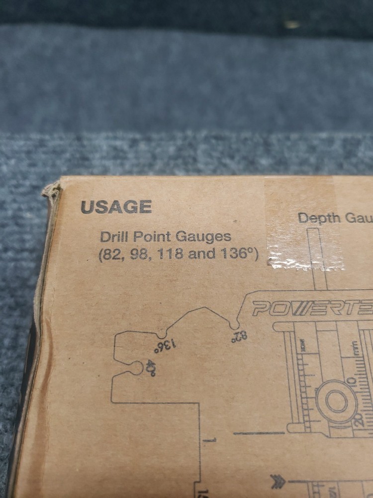 POWERTEC Universal 5-in-1 Measuring Gauge - Drill Point, Chisel Angle, etc